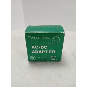 Dept. 56 Village Black AC/DC Adapter #55026